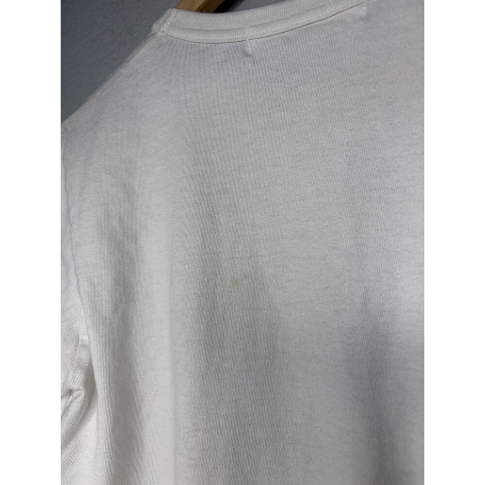 Comme des Garcons PLAY Green Heart Graphic Tee White T-Shirt Women XS/SM FLAW - Picture 3 of 6